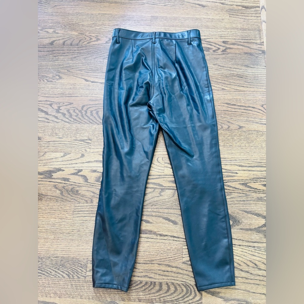 Abercrombie & Fitch Ultra High Rise Super Skinny Ankle Faux Leather Pants - M - Picture 4 of 4